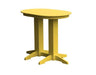 A & L Furniture A & L Furniture Oval Bar Table- Specify for FREE 2" Umbrella Hole 4 Inch / Lemon Yellow Bar Table 5110-LemonYellow