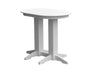 A & L Furniture A & L Furniture Oval Bar Table- Specify for FREE 2" Umbrella Hole 4 Inch / White Bar Table 5110-White