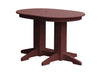 A & L Furniture A & L Furniture Oval Dining Table- Specify for FREE 2" Umbrella Hole 4 Inch / Cherry Wood Dining Table 4170-CherryWood