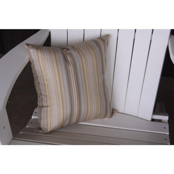 A & L Furniture A & L Furniture Pillow Accessory 15 Inches / Gray Stripe Pillow 1011-15 In-Gray Stripe