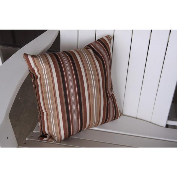 A & L Furniture A & L Furniture Pillow Accessory 15 Inches / Maroon Stripe Pillow 1011-15 In-Maroon Stripe