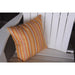 A & L Furniture A & L Furniture Pillow Accessory 15 Inches / Orange Stripe Pillow 1011-15 In-Orange Stripe