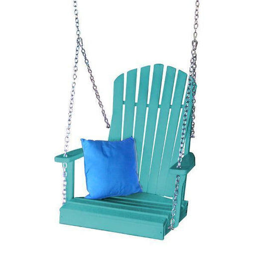 A & L Furniture A & L Furniture Poly Adirondack Chair Swing Aruba Blue Swing 933-Aruba Blue