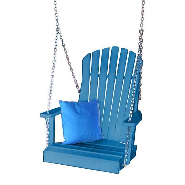 A & L Furniture A & L Furniture Poly Adirondack Chair Swing Blue Swing 933-Blue