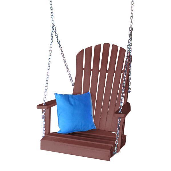 A & L Furniture A & L Furniture Poly Adirondack Chair Swing Cherrywood Swing 933-Cherrywood