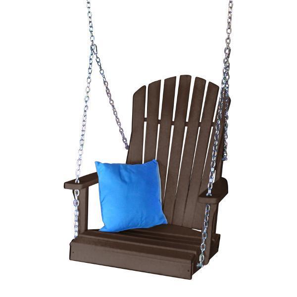 A & L Furniture A & L Furniture Poly Adirondack Chair Swing Tudor Brown Swing 933-Tudor Brown