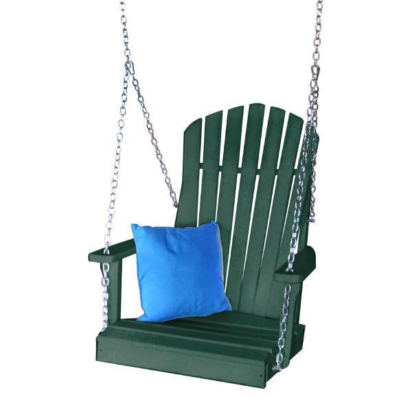 A & L Furniture A & L Furniture Poly Adirondack Chair Swing Turf Green Swing 933-Turf Green