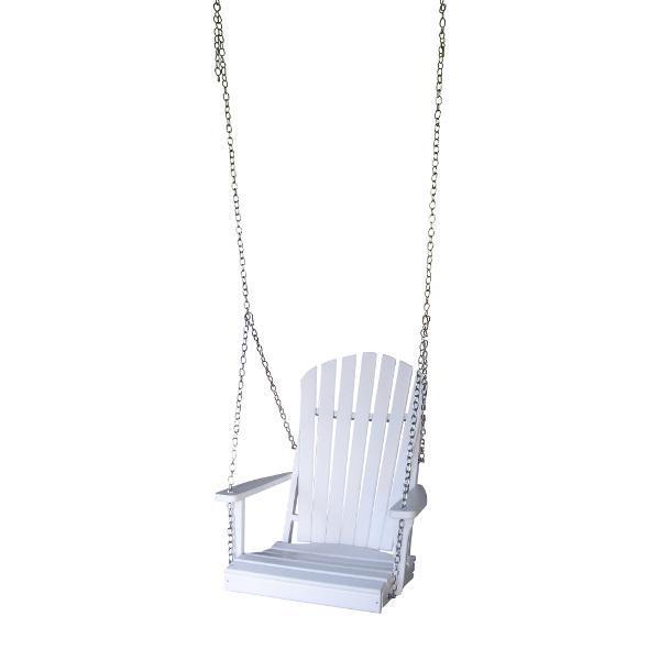 A & L Furniture A & L Furniture Poly Adirondack Chair Swing White Swing 933-White