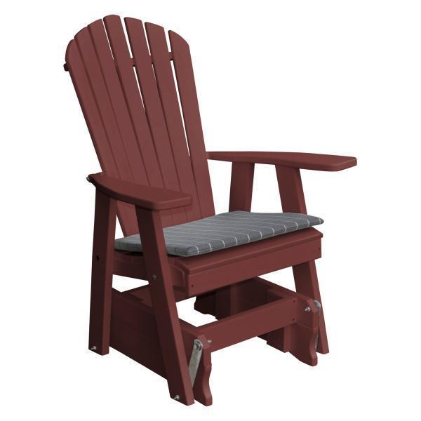 A & L Furniture A & L Furniture Poly Adirondack Gliding Chair Cherrywood Glider 923-Cherrywood