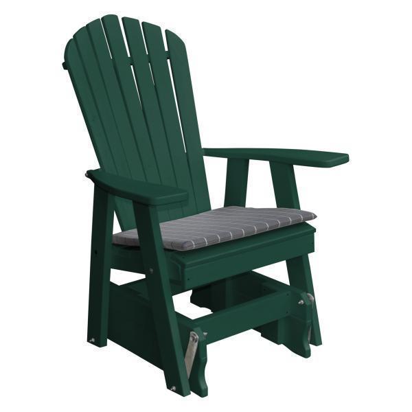 A & L Furniture A & L Furniture Poly Adirondack Gliding Chair Turf Green Glider 923-Turf Green