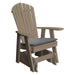 A & L Furniture A & L Furniture Poly Adirondack Gliding Chair Weathered Wood Glider 923-Weathered Wood