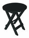 A & L Furniture A & L Furniture Poly Coronado Round Folding Bistro Table Black Bistro Table 4010-Black