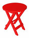 A & L Furniture A & L Furniture Poly Coronado Round Folding Bistro Table Bright Red Bistro Table 4010-BrightRed