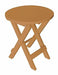 A & L Furniture A & L Furniture Poly Coronado Round Folding Bistro Table Cedar Bistro Table 4010-Cedar