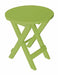 A & L Furniture A & L Furniture Poly Coronado Round Folding Bistro Table Turf Green Bistro Table 4010-TurfGreen