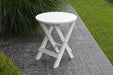 A & L Furniture A & L Furniture Poly Coronado Round Folding Bistro Table White Bistro Table 4010-White