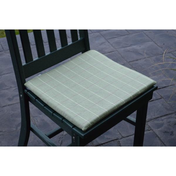 A & L Furniture A & L Furniture Poly Dining Chair Seat Cushion Cottage Green Cushion 1019-Cottage Green