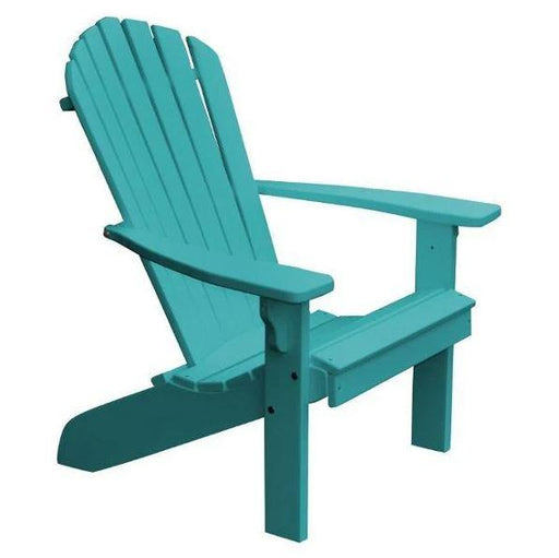 A & L Furniture A & L Furniture Poly Fanback Adirondack Chair Aruba Blue Chair 880-Aruba Blue