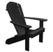 A & L Furniture A & L Furniture Poly Fanback Adirondack Chair Black Chair 880-Black