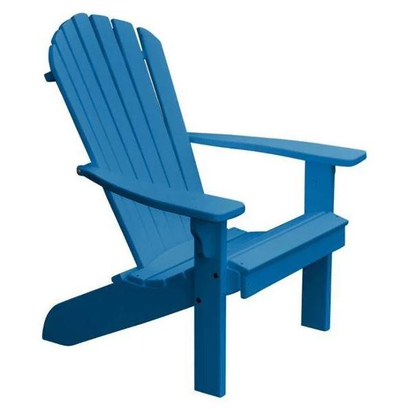A & L Furniture A & L Furniture Poly Fanback Adirondack Chair Blue Chair 880-Blue