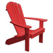 A & L Furniture A & L Furniture Poly Fanback Adirondack Chair Bright Red Chair 880-Bright Red