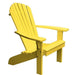 A & L Furniture A & L Furniture Poly Fanback Adirondack Chair Lemon Yellow Chair 880-Lemon Yellow