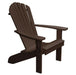 A & L Furniture A & L Furniture Poly Fanback Adirondack Chair Weathered Wood Chair 880-Weathered Wood