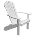 A & L Furniture A & L Furniture Poly Fanback Adirondack Chair White Chair 880-White