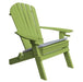 A & L Furniture A & L Furniture Poly Folding Adirondack Chair w/2 Cupholders Tropical Lime Chair 881E-Tropical Lime