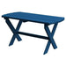 A & L Furniture A & L Furniture Poly Folding Oval Coffee Table Aruba Blue Coffee Table 896-Aruba Blue