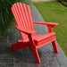 A & L Furniture A & L Furniture Poly Folding/Reclining Adirondack Chair Bright Red Chair 881-Bright Red