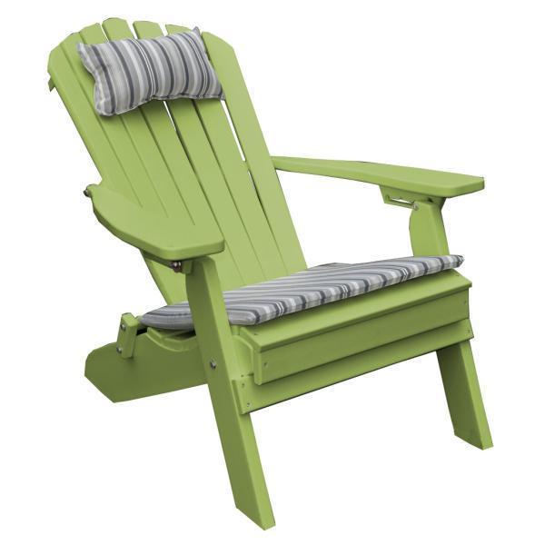 A & L Furniture A & L Furniture Poly Folding/Reclining Adirondack Chair Tropical Lime Chair 881-Tropical Lime
