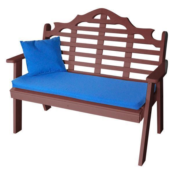 A & L Furniture A & L Furniture Poly Marlboro Garden Bench 4ft / Cherrywood Bench 857-4FT-Cherrywood