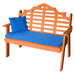 A & L Furniture A & L Furniture Poly Marlboro Garden Bench 4ft / Orange Bench 857-4FT-Orange