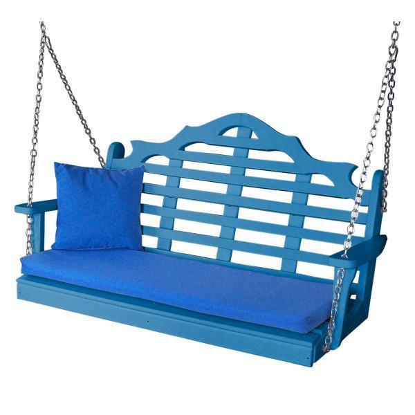 A & L Furniture A & L Furniture Poly Marlboro Swing 4ft / Blue Swing 867-4FT-Blue