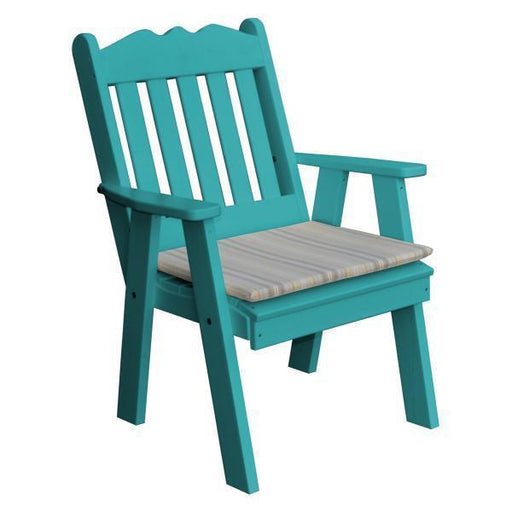 A & L Furniture A & L Furniture Poly Royal English Chair Aruba Blue Chair 912-Aruba Blue