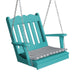 A & L Furniture A & L Furniture Poly Royal English Chair Swing Aruba Blue Swing 932-Aruba Blue
