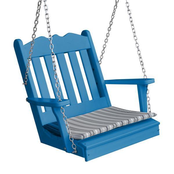 A & L Furniture A & L Furniture Poly Royal English Chair Swing Blue Swing 932-Blue