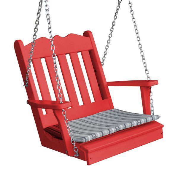 A & L Furniture A & L Furniture Poly Royal English Chair Swing Bright Red Swing 932-Bright Red