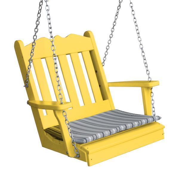 A & L Furniture A & L Furniture Poly Royal English Chair Swing Lemon Yellow Swing 932-Lemon Yellow