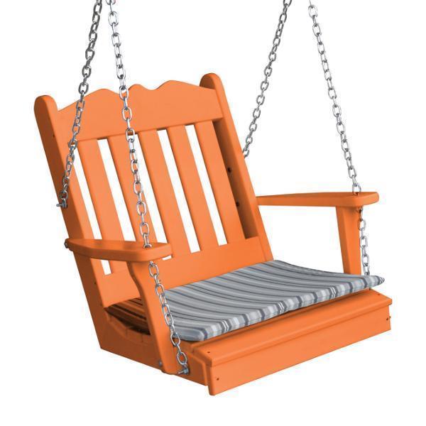 A & L Furniture A & L Furniture Poly Royal English Chair Swing Orange Swing 932-Orange
