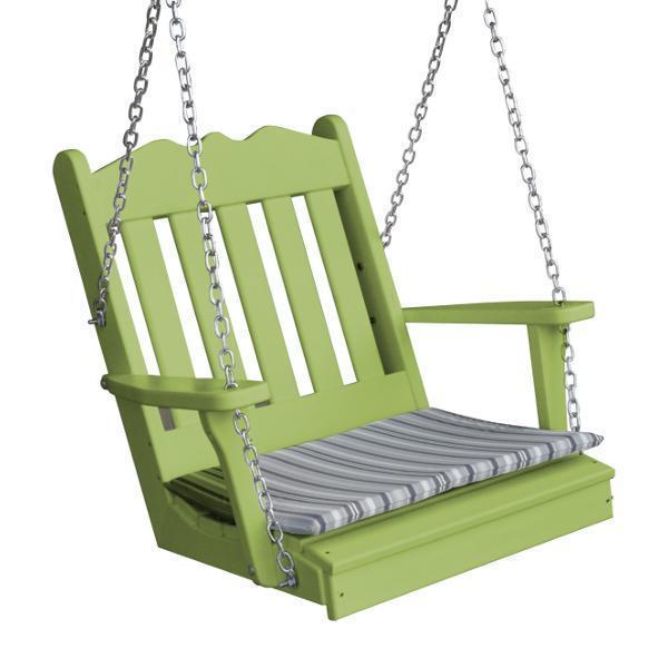 A & L Furniture A & L Furniture Poly Royal English Chair Swing Tropical Lime Swing 932-Tropical Lime