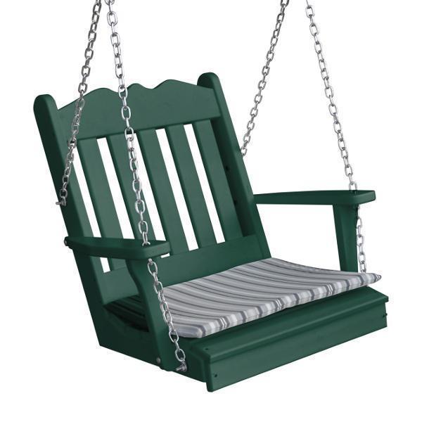 A & L Furniture A & L Furniture Poly Royal English Chair Swing Turf Green Swing 932-Turf Green