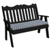 A & L Furniture A & L Furniture Poly Royal English Garden Bench 4ft / Black Bench 855-4FT-Black