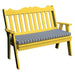 A & L Furniture A & L Furniture Poly Royal English Garden Bench 4ft / Lemon Yellow Bench 855-4FT-Lemon Yellow
