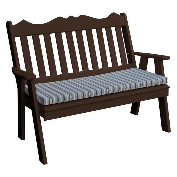 A & L Furniture A & L Furniture Poly Royal English Garden Bench 4ft / Tudor Brown Bench 855-4FT-Tudor Brown