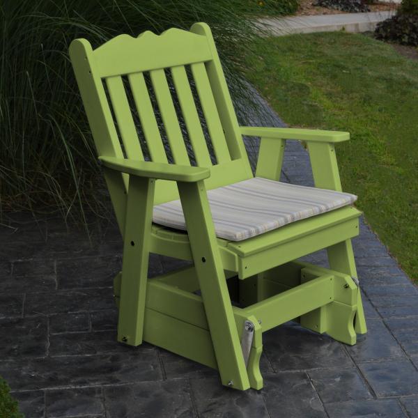 A & L Furniture A & L Furniture Poly Royal English Gliding Chair Tropical Lime Glider 922-Tropical Lime