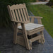 A & L Furniture A & L Furniture Poly Royal English Gliding Chair Weathered Wood Glider 922-Weathered Wood