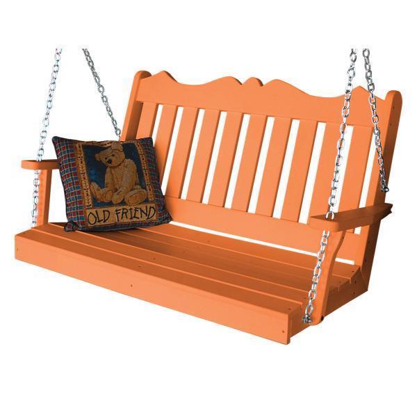 A & L Furniture A & L Furniture Poly Royal English Swing 4ft / Orange Swing 865-4FT-Orange
