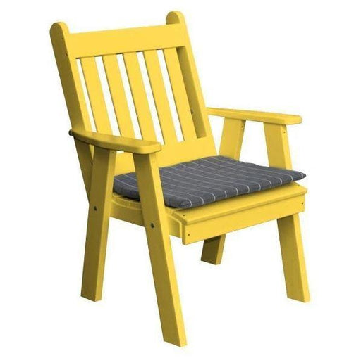 A & L Furniture A & L Furniture Poly Traditional English Chair Aruba Blue Chair 911-Aruba Blue